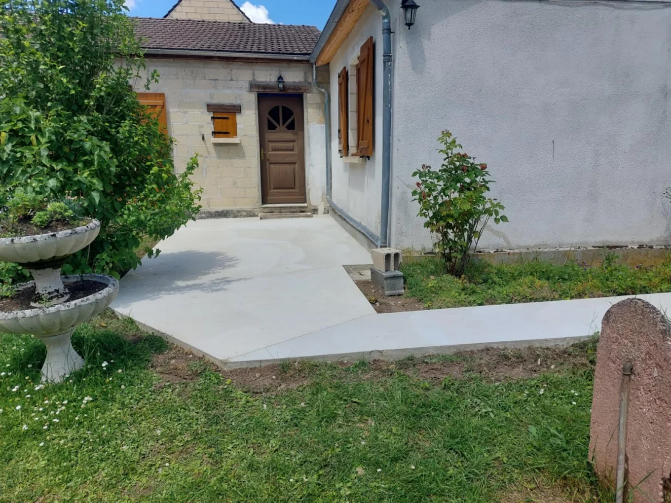 Terrassement et chemin